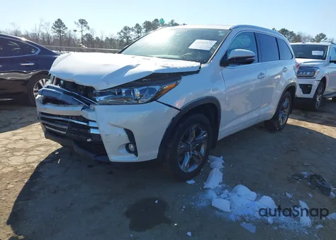 2019 Toyota Highlander Limited Platinum z USA, uszkodzony, nr VIN 5TDDZRFH8KS736726